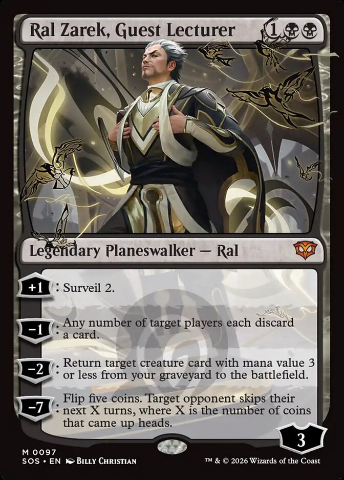 Ral Zarek, Guest Lecturer, Secrets Of Strixhaven Card Art