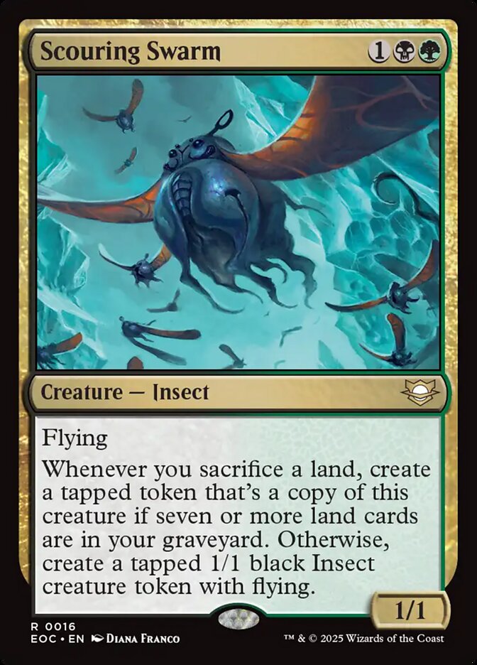 Scouring Swarm, Edge Of Eternities Commander Card Art