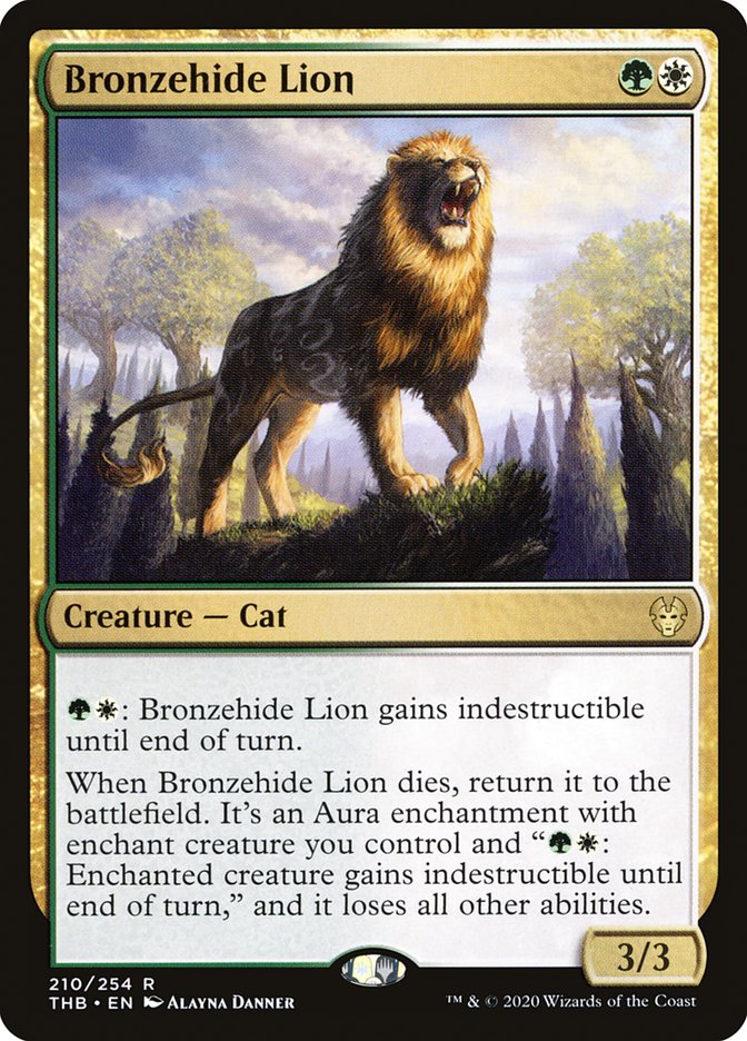 Bronzehide Lion, Theros beyond death Card Art