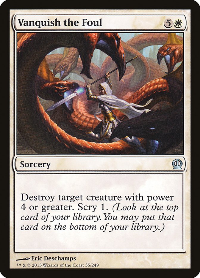 Vanquish the Foul, Theros Card Art