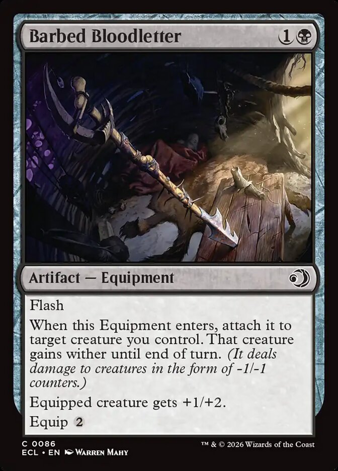 Barbed Bloodletter, Lorwyn Eclipsed Card Art