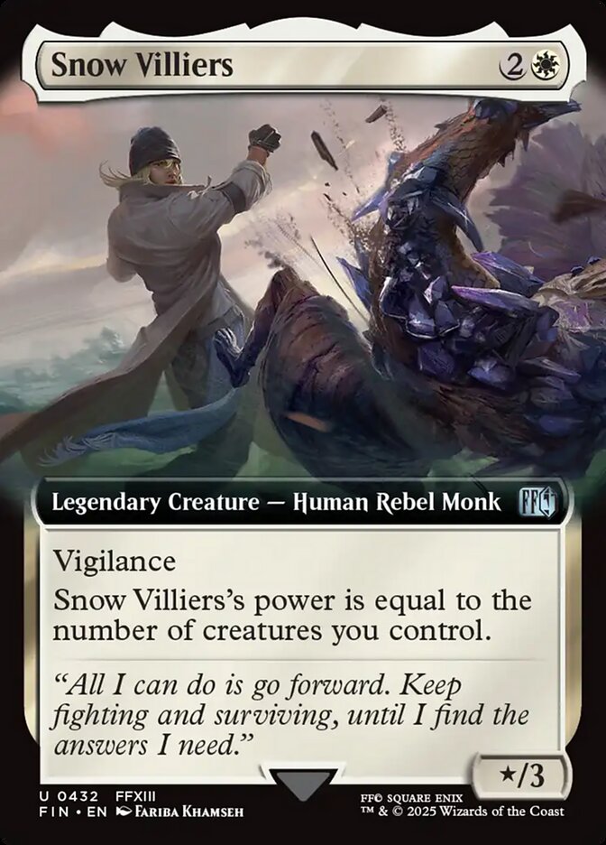 Snow Villiers, Final Fantasy Card Art