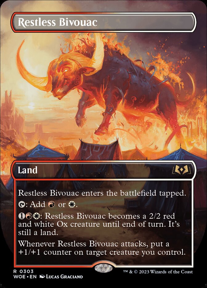 Restless Bivouac, Wilds of eldraine Card Art