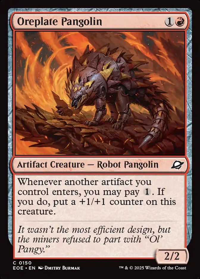 Oreplate Pangolin, Edge Of Eternities Card Art