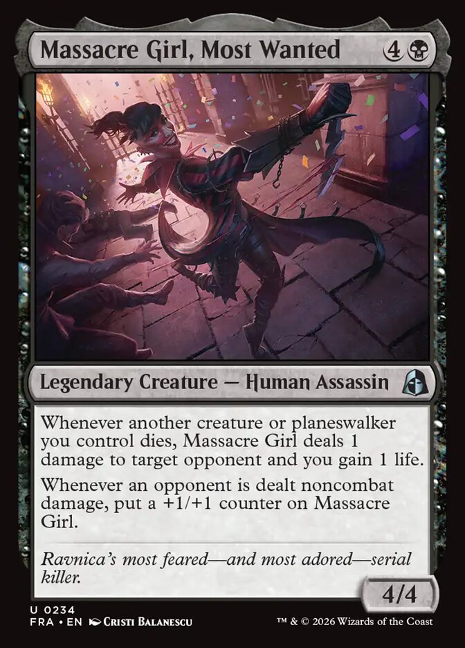 Massacre Girl, Most Wanted, Reality Fracture Card Art