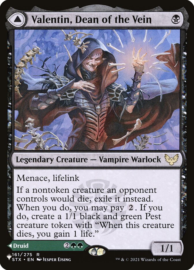 Valentin, Dean of the Vein // Lisette, Dean of the Root, The List Card Art