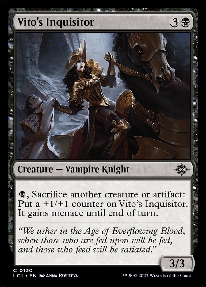Vito's Inquisitor, The lost caverns of ixalan Card Art