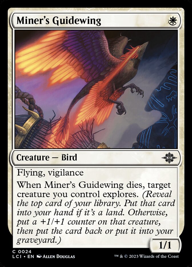 Miner's Guidewing, The lost caverns of ixalan Card Art