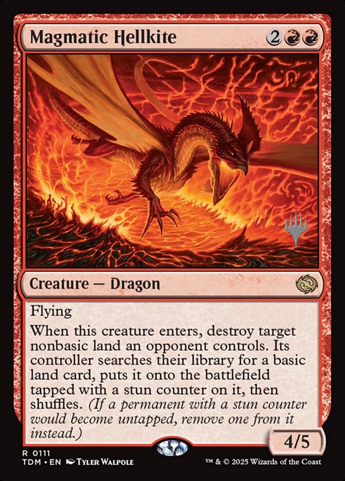 Magmatic Hellkite, Tarkir: dragonstorm promos Card Art