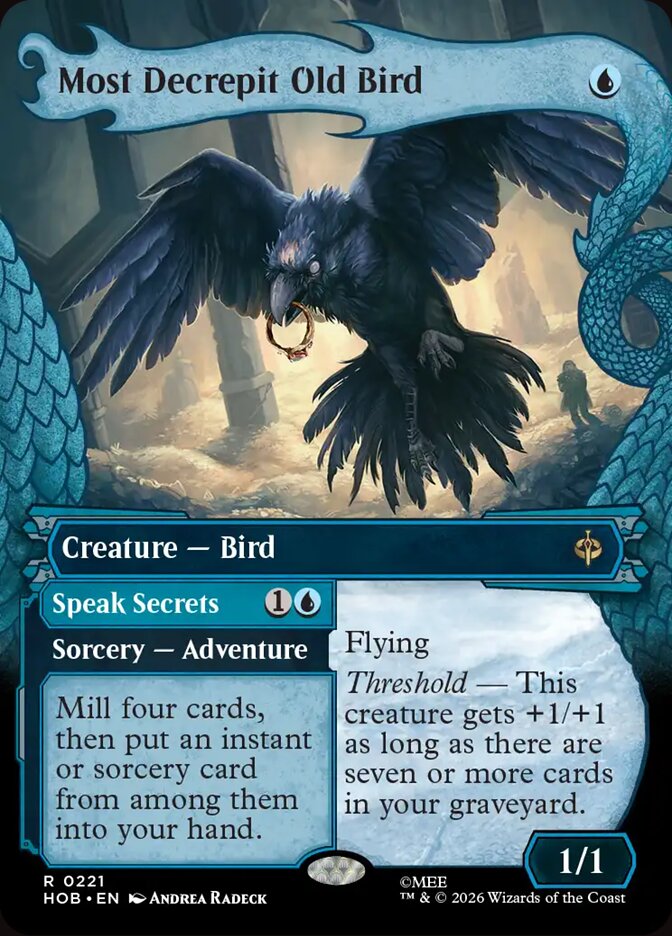 Most Decrepit Old Bird // Speak Secrets, The Hobbit Card Art