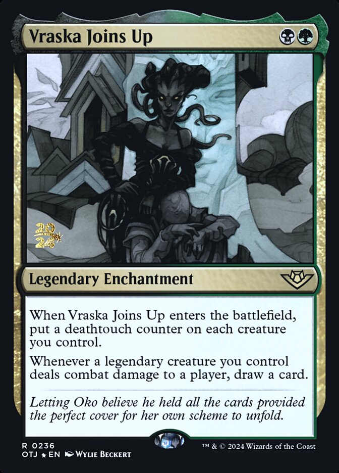 Vraska Joins Up, Outlaws Of Thunder Junction Promos Card Art