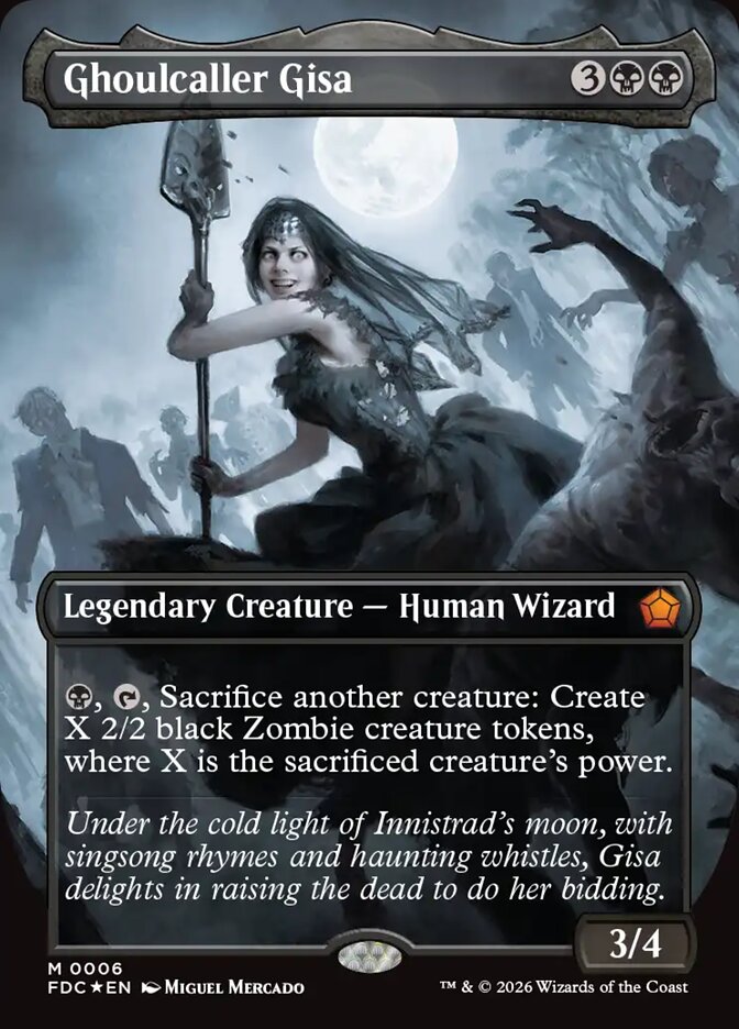 Ghoulcaller Gisa, Foundations Commander Card Art