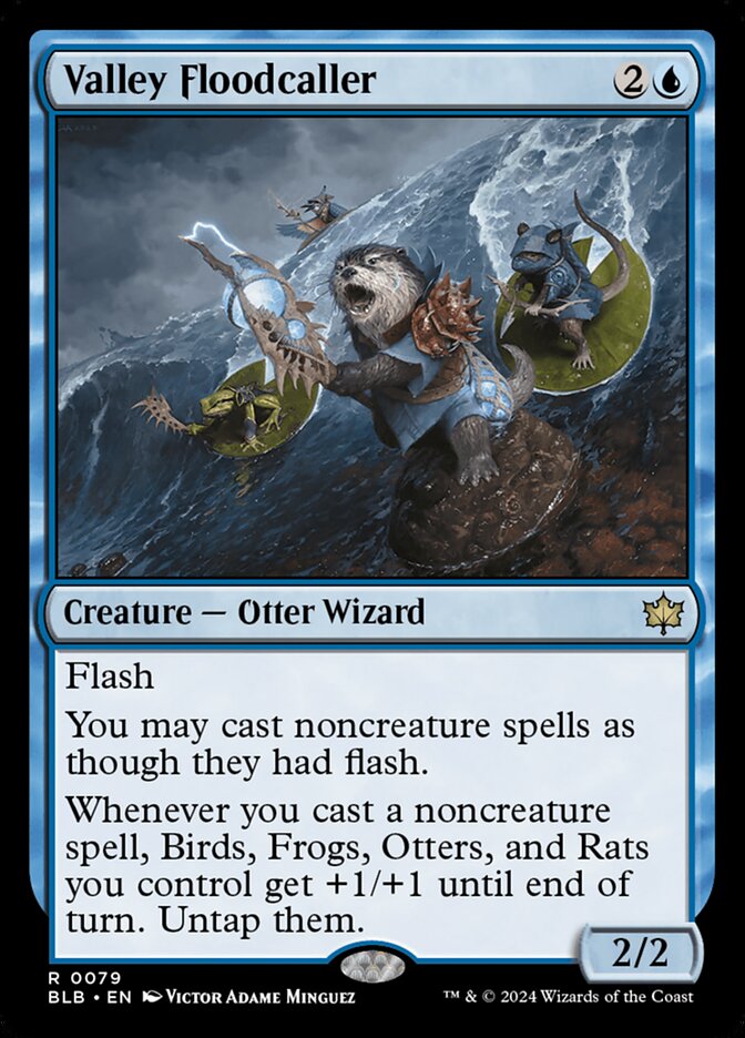 Valley Floodcaller, Bloomburrow Card Art