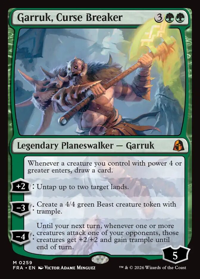 Garruk, Curse Breaker, Reality Fracture Card Art