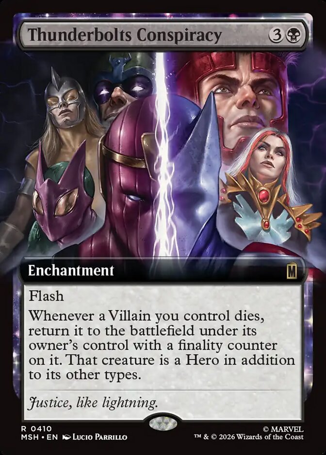 Thunderbolts Conspiracy, Marvel Super Heroes Card Art