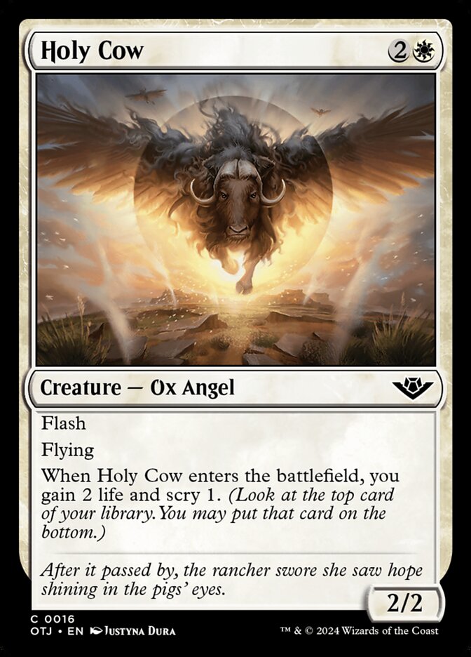 Holy Cow, Outlaws of thunder junction Card Art