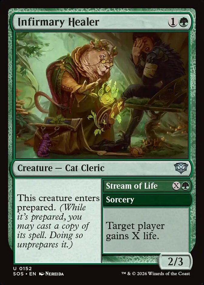 Infirmary Healer // Stream of Life, Secrets Of Strixhaven Card Art