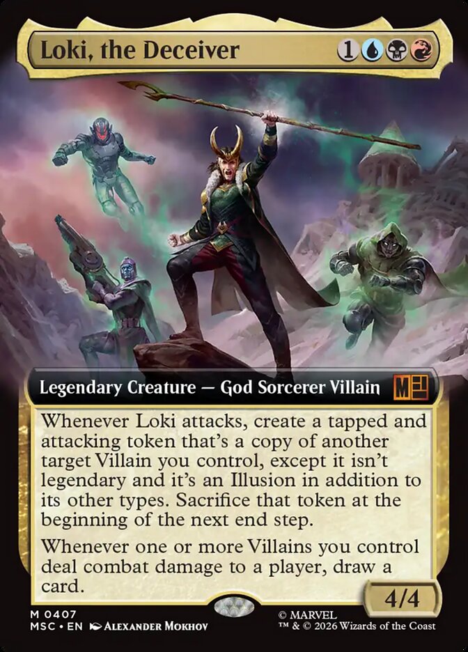 Loki, the Deceiver, Marvel Super Heroes Commander Card Art