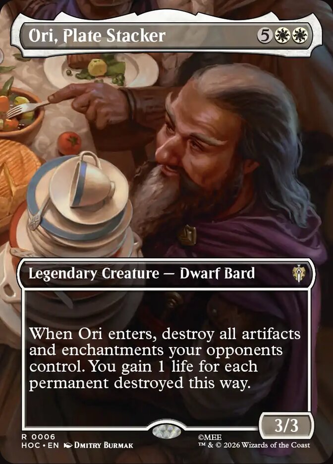 Ori, Plate Stacker, The Hobbit Eternal Card Art