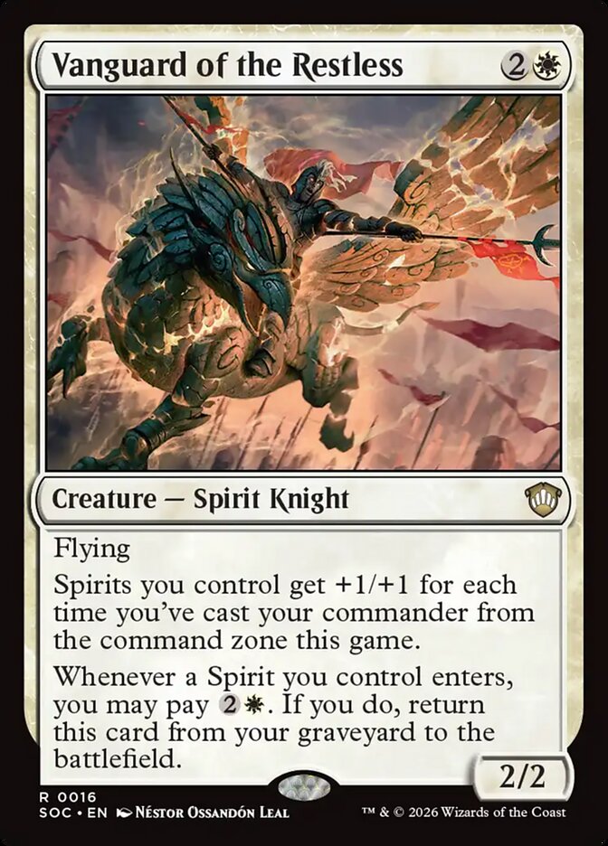 Vanguard of the Restless, Secrets Of Strixhaven Commander Card Art