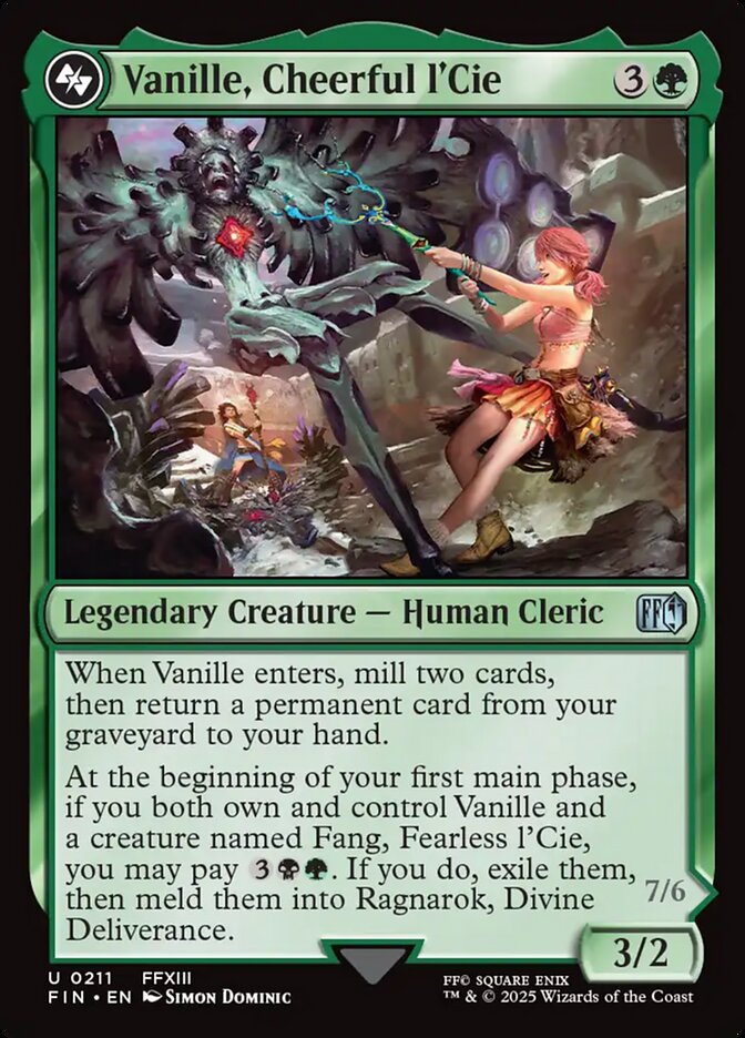 Vanille, Cheerful l'Cie, Final fantasy Card Art