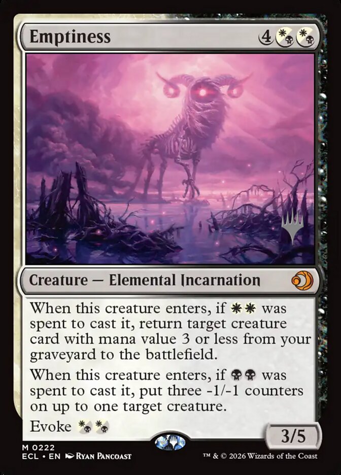 Emptiness, Lorwyn Eclipsed Promos Card Art