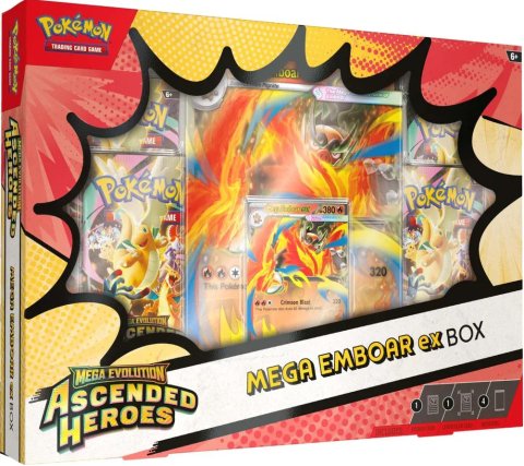 Pokémon - Mega Evolution 2.5 - Ascended Heroes EX Box: Emboar (Max 1st per kund)