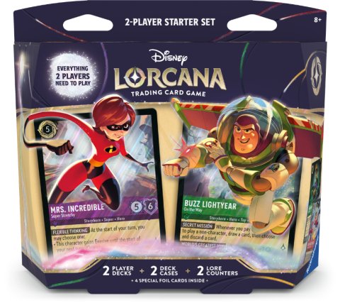 Lorcana - Two Player Starter Set - Wilds Unknown - Mrs. Incredible & Buzz Lightyear