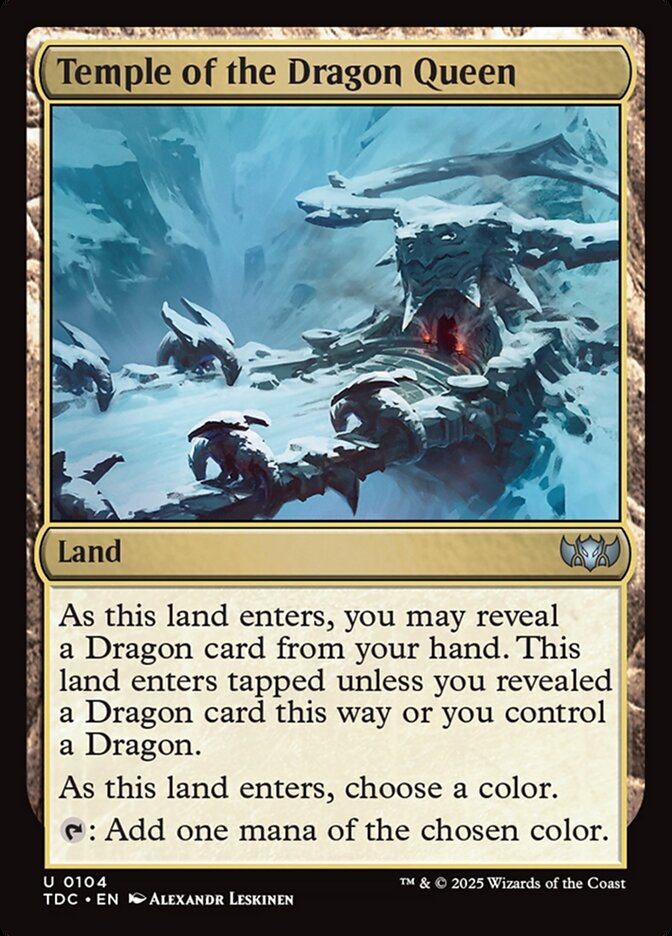 Temple of the Dragon Queen, Tarkir: Dragonstorm Commander Card Art
