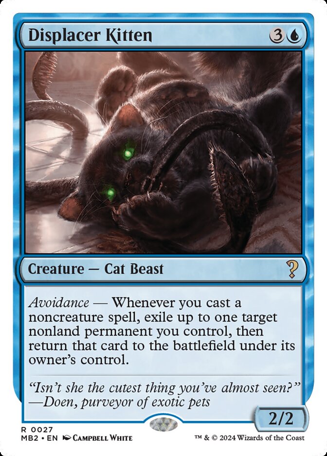 Displacer Kitten, Mystery Booster 2 Card Art