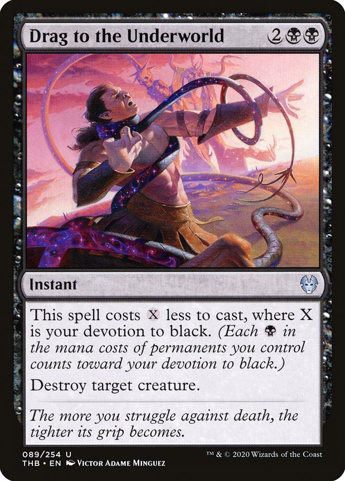 Drag to the Underworld, Theros beyond death Card Art