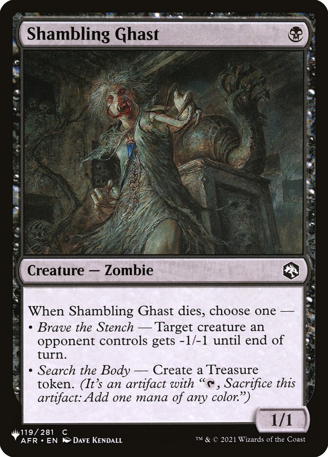 Shambling Ghast, The List Card Art