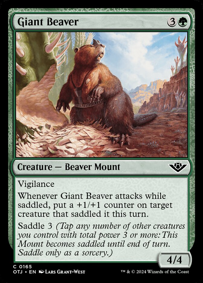 Giant Beaver, Outlaws of thunder junction Card Art