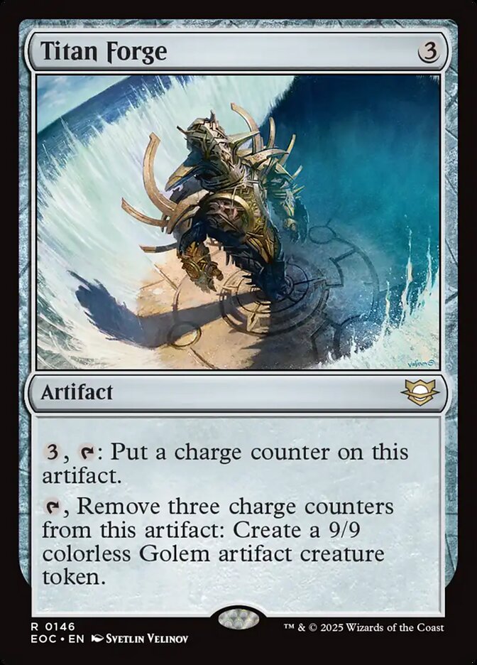Titan Forge, Edge Of Eternities Commander Card Art