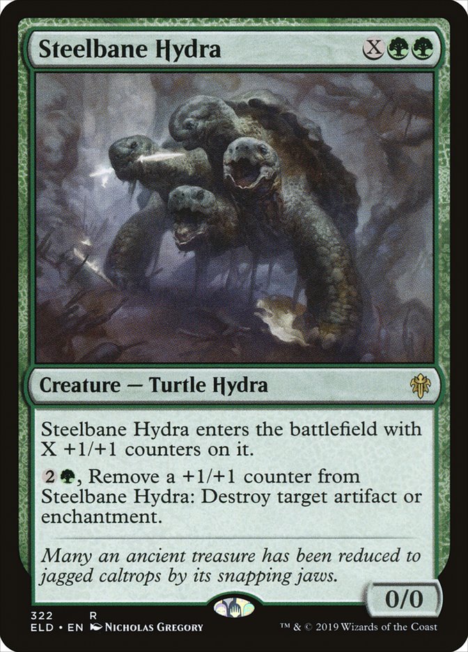 Steelbane Hydra, Throne of eldraine Card Art