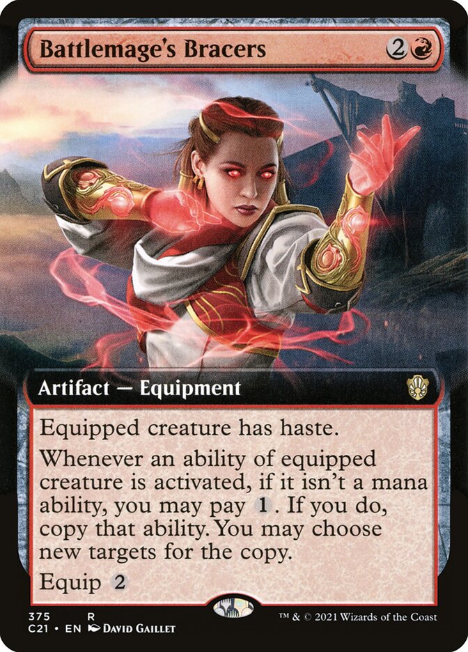 Battlemage's Bracers, Commander 2021 Card Art
