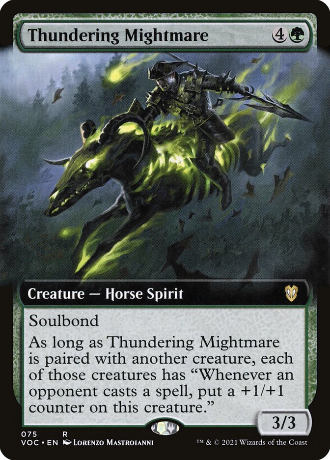 Thundering Mightmare, Crimson vow commander Card Art
