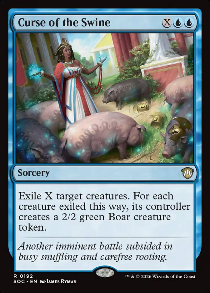Curse of the Swine, Secrets Of Strixhaven Commander Card Art