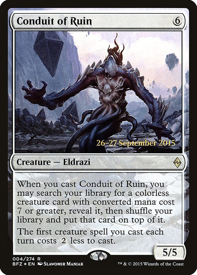 Conduit of Ruin, Battle for zendikar promos Card Art