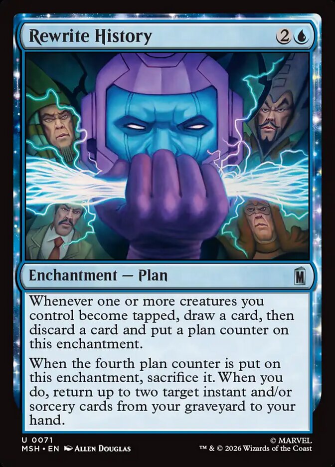 Rewrite History, Marvel Super Heroes Card Art