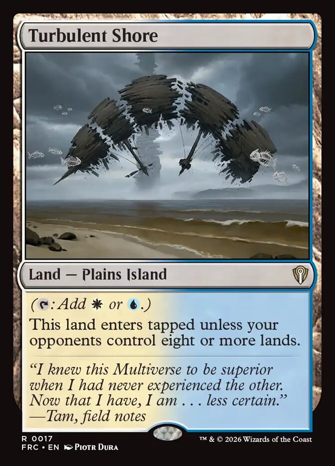 Turbulent Shore, Reality Fracture Commander Card Art