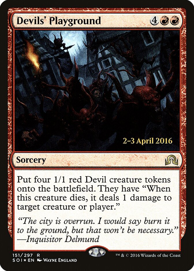 Devils' Playground, Shadows Over Innistrad Promos Card Art