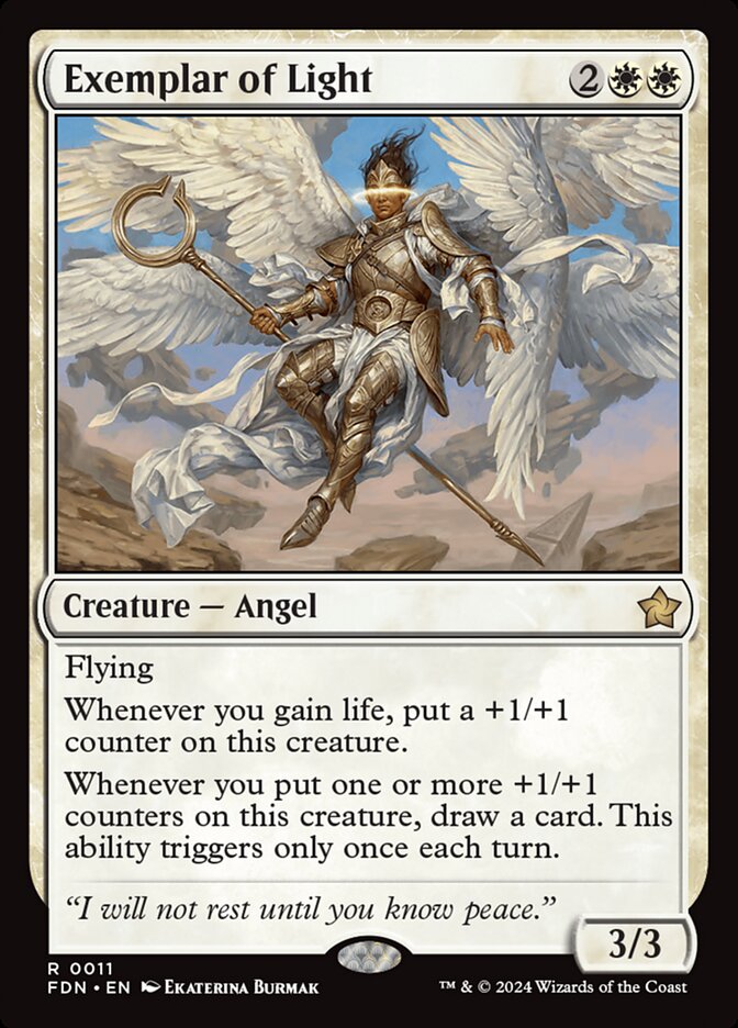 Exemplar of Light, Foundations Card Art