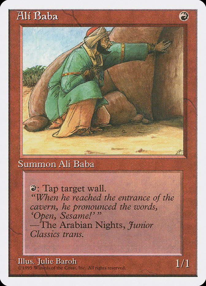 Ali Baba, Fourth edition Card Art