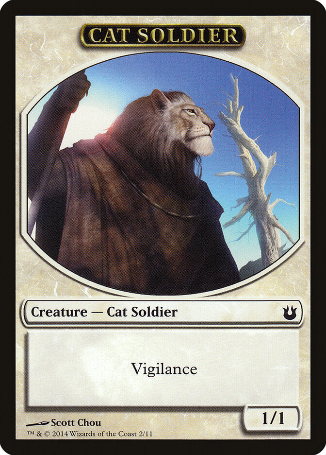 Cat Soldier, Born Of The Gods Tokens Card Art