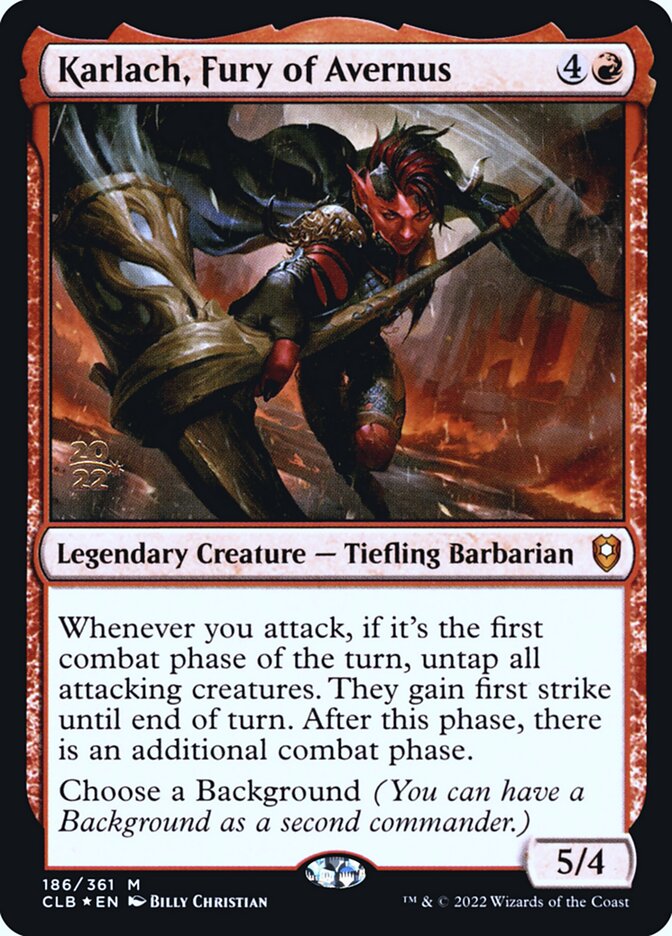 Karlach, Fury of Avernus, Battle for baldur's gate promos Card Art