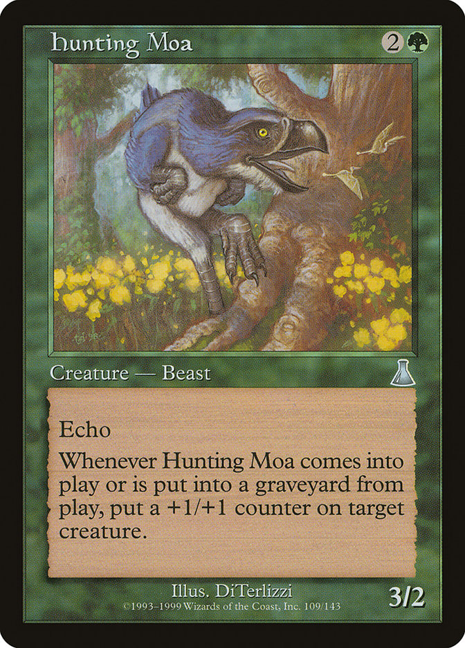 Hunting Moa, Urza's destiny Card Art