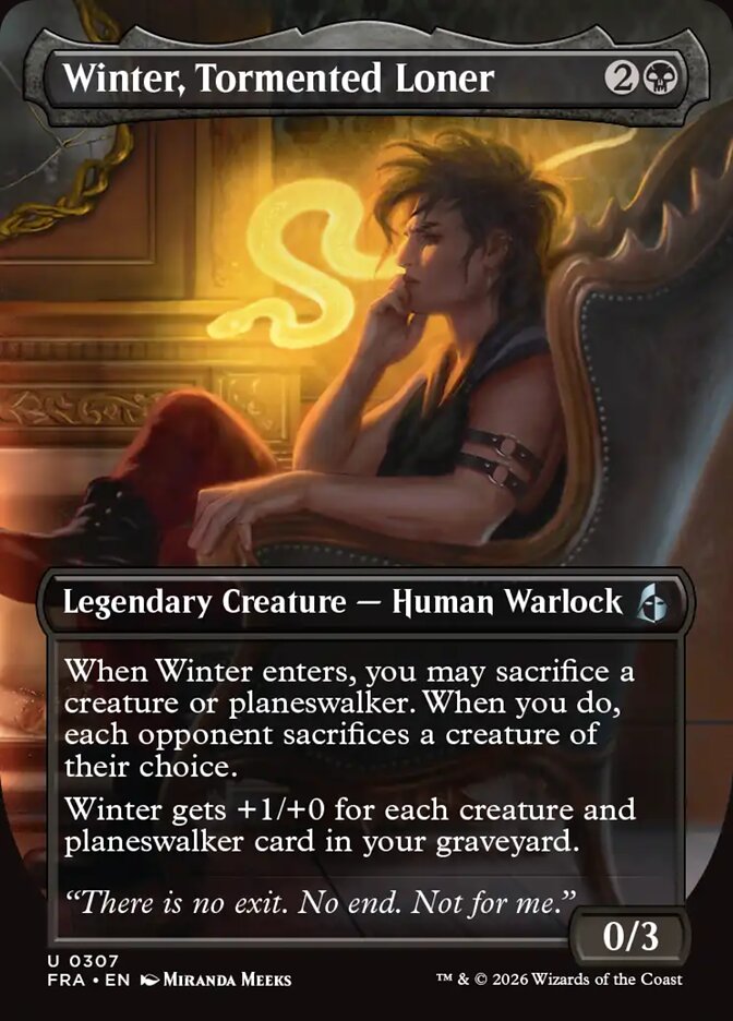 Winter, Tormented Loner, Reality Fracture Card Art