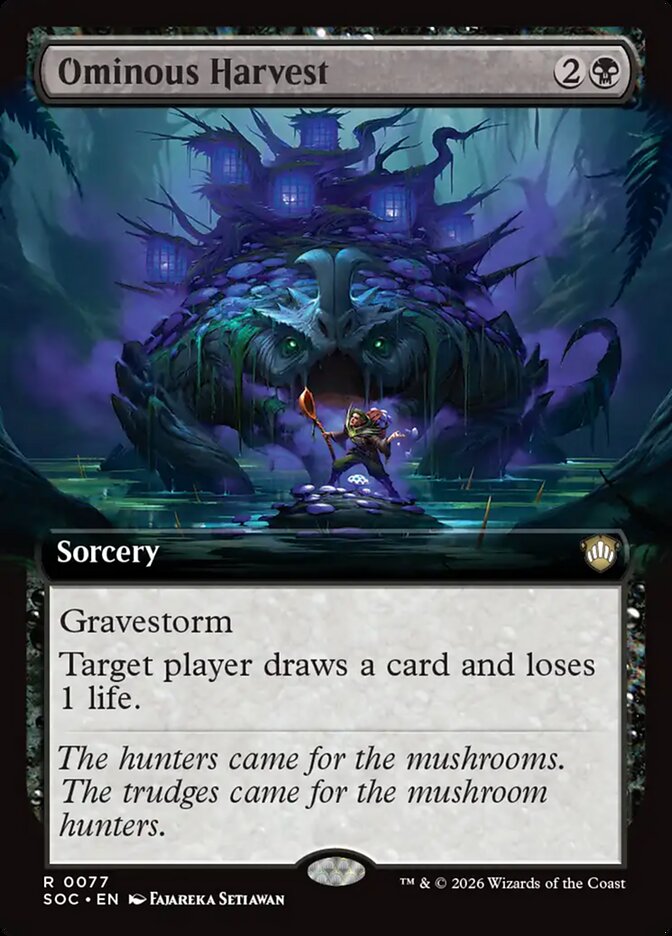Ominous Harvest, Secrets Of Strixhaven Commander Card Art