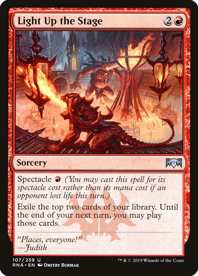 Light Up the Stage, Ravnica Allegiance Card Art